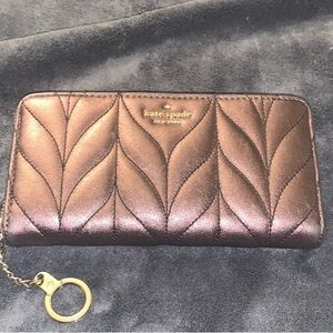 Kate Spade ♠️ Large quilted leather wallet